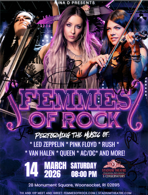 Autographed 8 X 10  Stadium Theatre 3/14/26